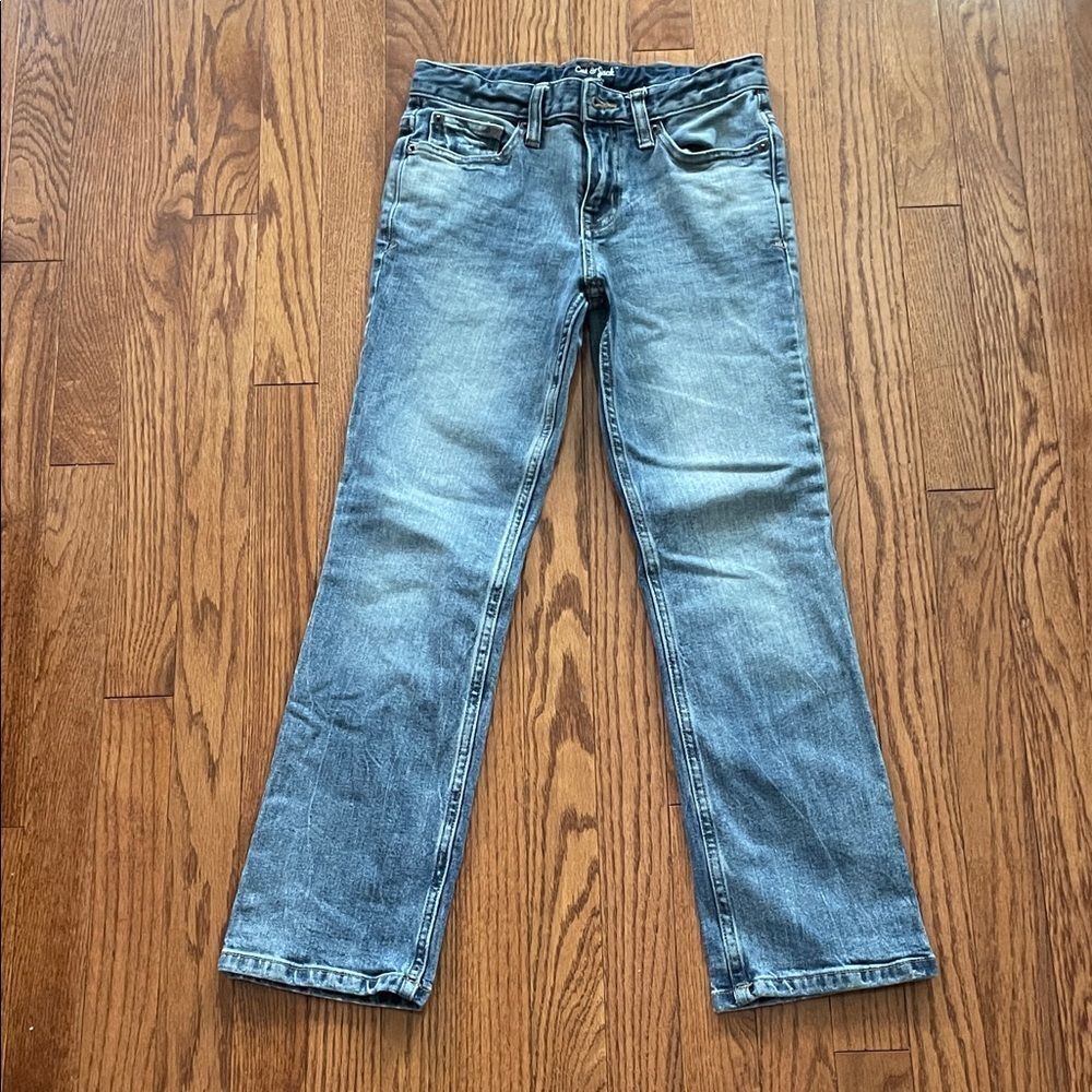 Cat & Jack Straight Leg Jeans Light Wash Boy’s Sz 10